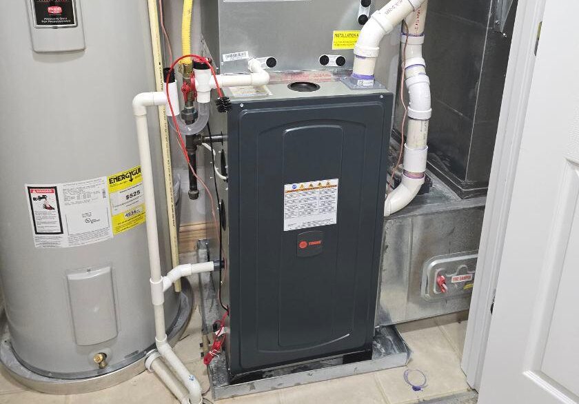 DR HVAC Inc. technician performing emergency heating repair in Fairfax County, VA